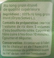 Riz long grain étuvé (500g)