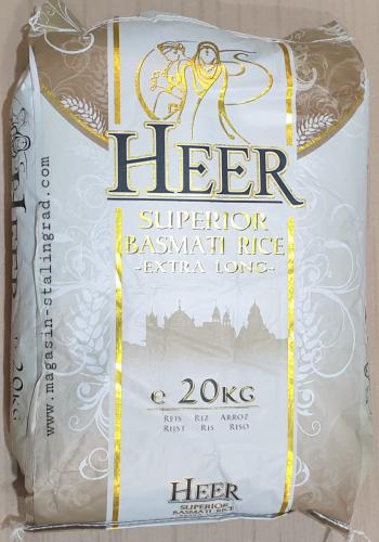 Riz basmati extra long, HEER, 20kg