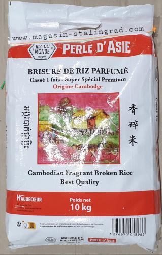 Brisure de riz parfumé cassé 1fois perle d'Asie,10kg